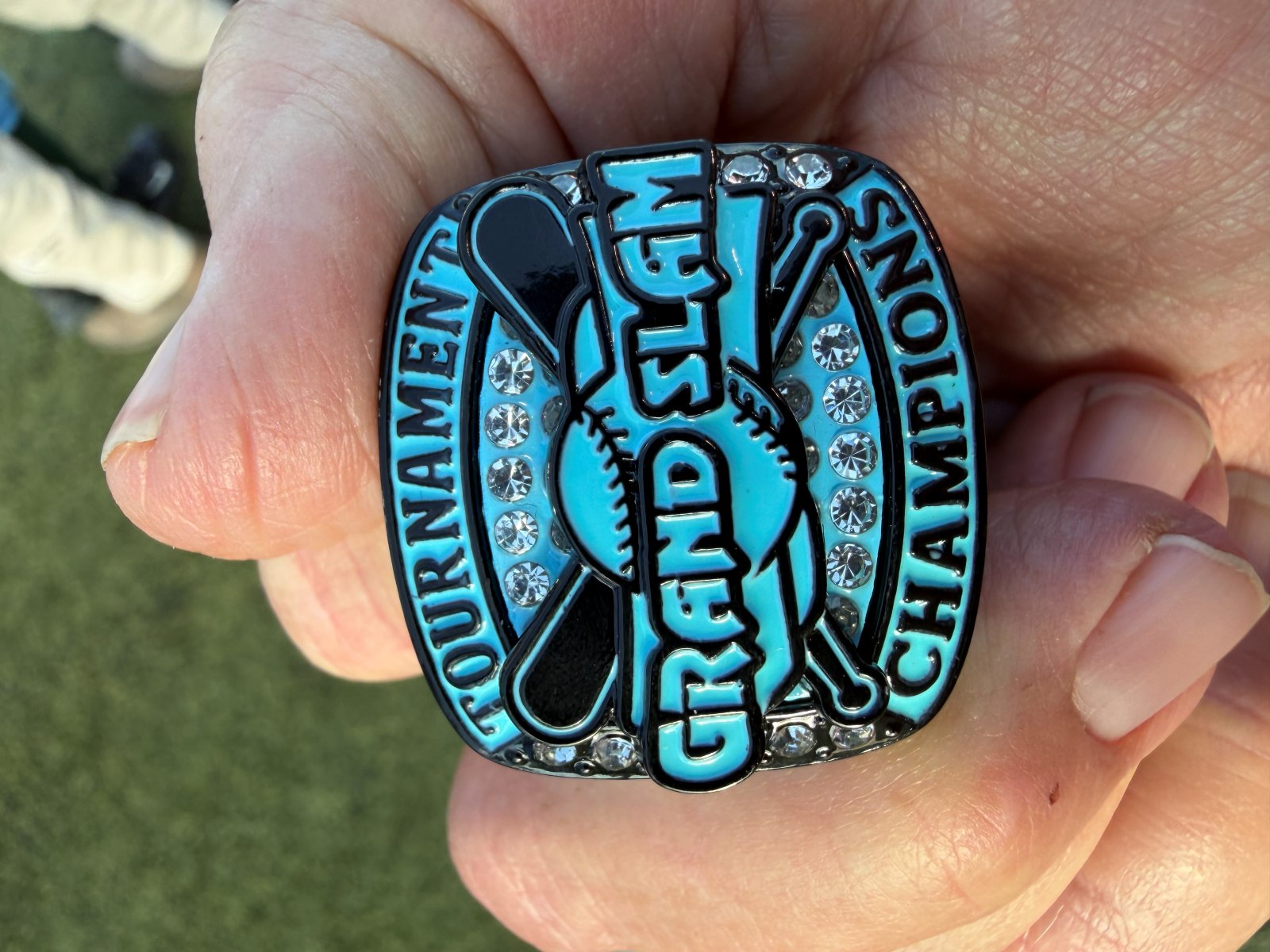 Teal Grand Slam tournament champions ring